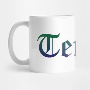 Tennis Gradient Text Mug